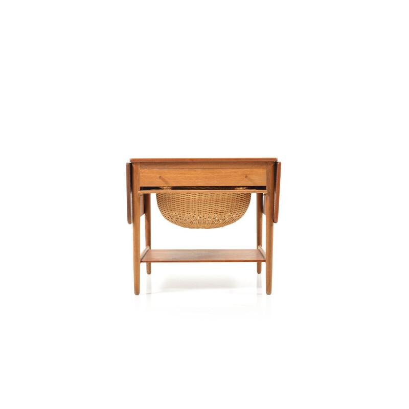 Andreas Tuck "AT-33" sewing table in oak and teak, Hans J. WEGNER - 1950s