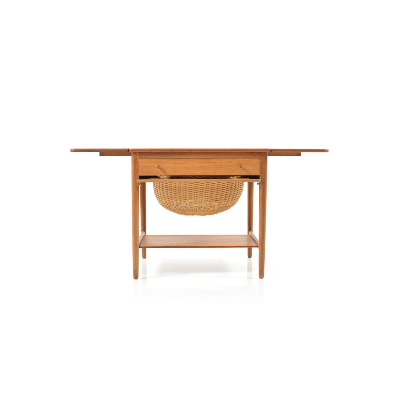 Andreas Tuck "AT-33" sewing table in oak and teak, Hans J. WEGNER - 1950s