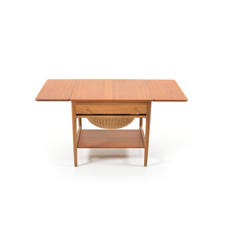 Andreas Tuck "AT-33" sewing table in oak and teak, Hans J. WEGNER - 1950s