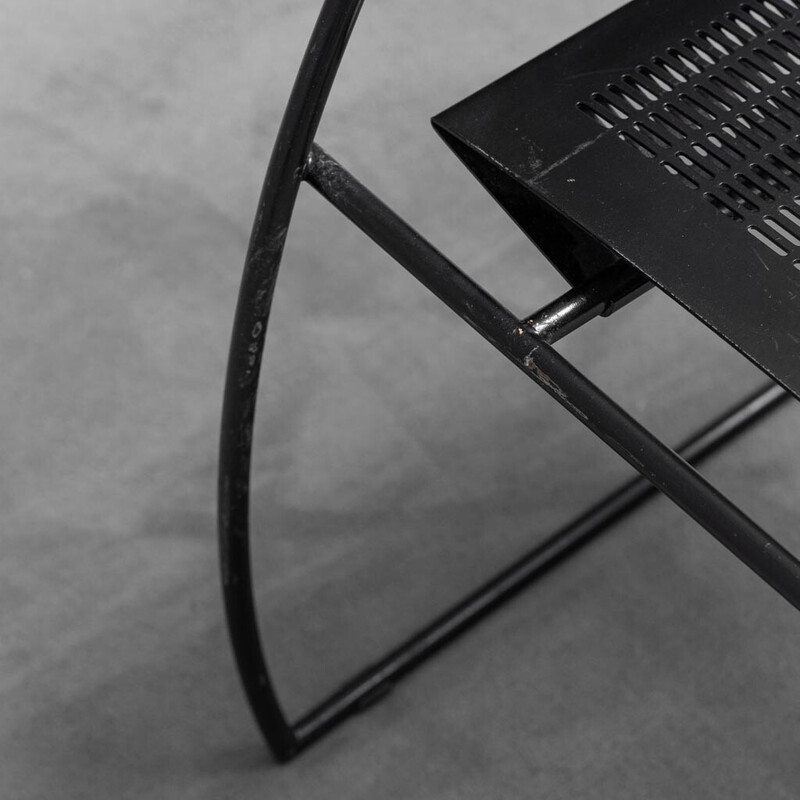 Vintage Quinta chair in metal by Mario Botta for Alias design, 1980s