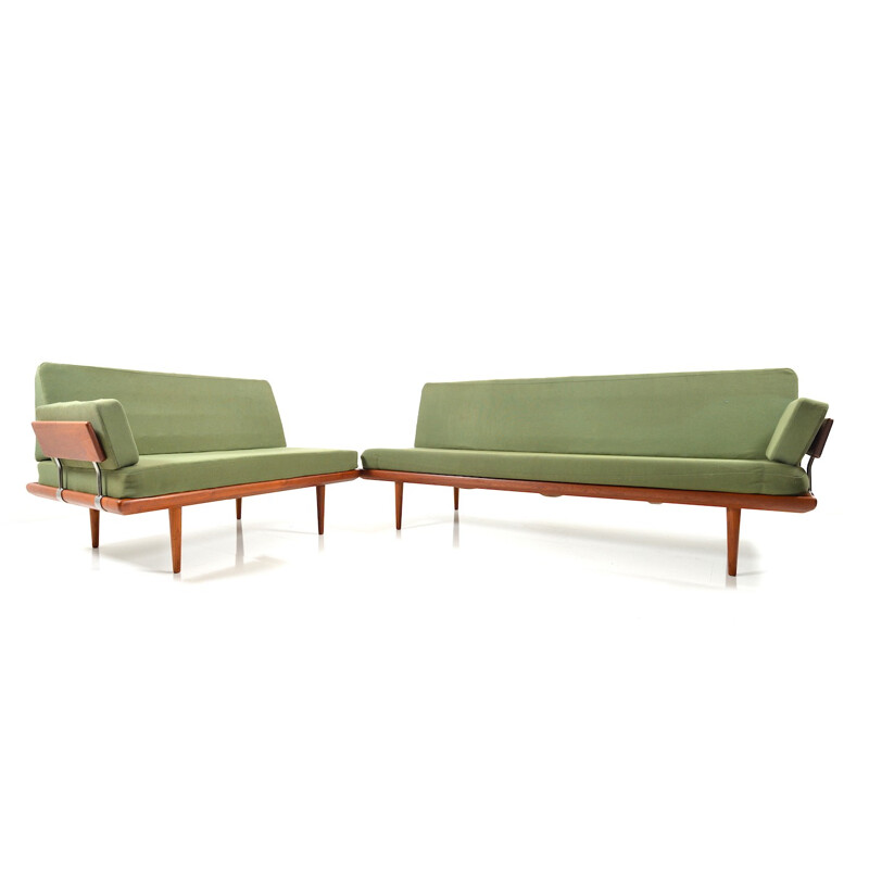 France & Son green sofa set "Minerva", Peter HVIDT and Orla MOLGAARD NIELSEN - 1960s