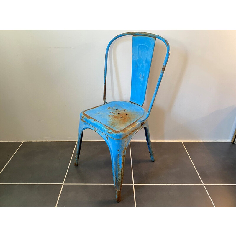 Tolix vintage metalen stoel van Xavier Pauchard, 1950