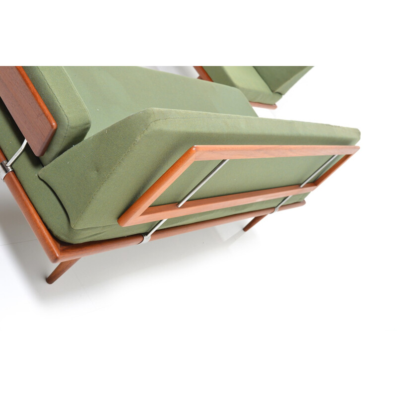 France & Son green sofa set "Minerva", Peter HVIDT and Orla MOLGAARD NIELSEN - 1960s