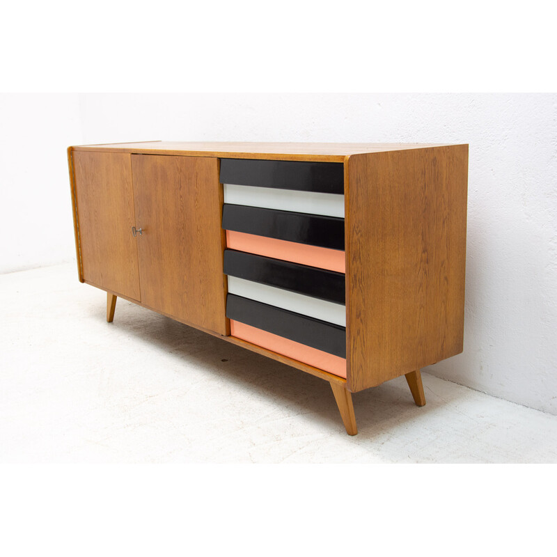 Vintage U-460 sideboard por Jiří Jiroutek para Interiér Praha, 1960