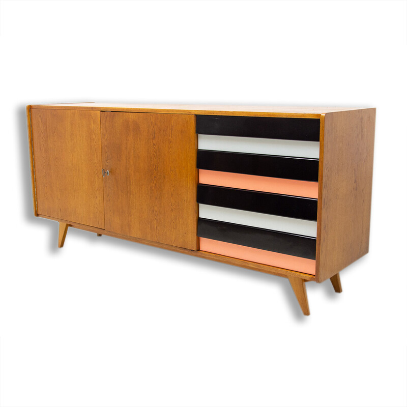 Vintage U-460 sideboard por Jiří Jiroutek para Interiér Praha, 1960