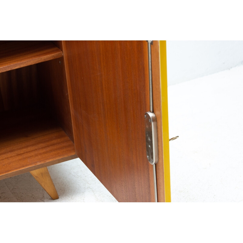 Mid century beechwood sideboard U-450 by Jiří Jiroutek, Czechoslovakia 1960s