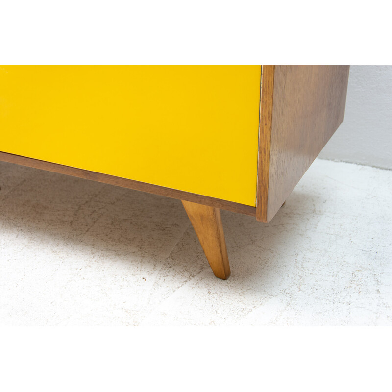 Mid century beechwood sideboard U-450 by Jiří Jiroutek, Czechoslovakia 1960s