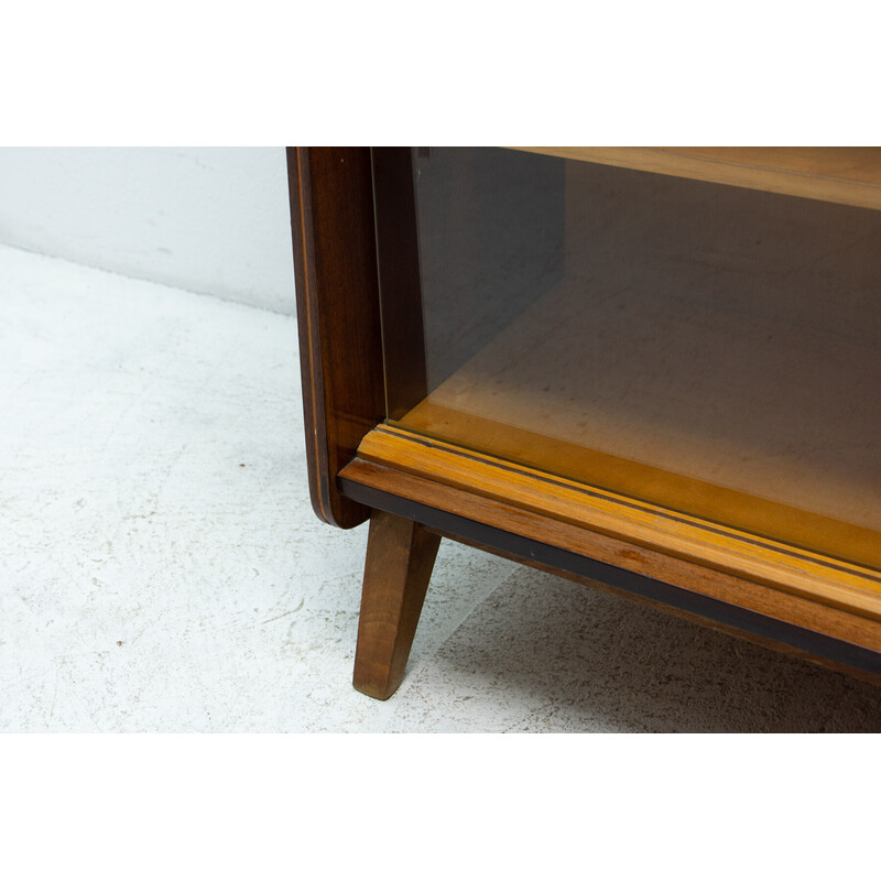 Mid century walnut bookcase by František Jirák, Czechoslovakia 1960s