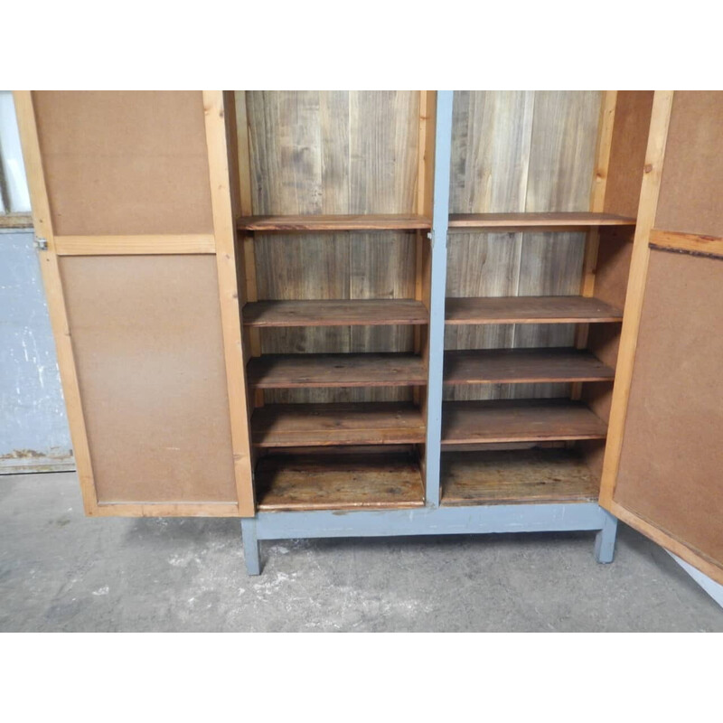Vintage fir wood cabinet
