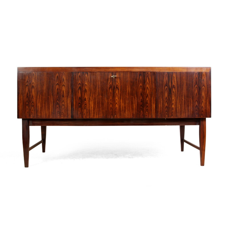 Danish brown rosewood desk - 1960s