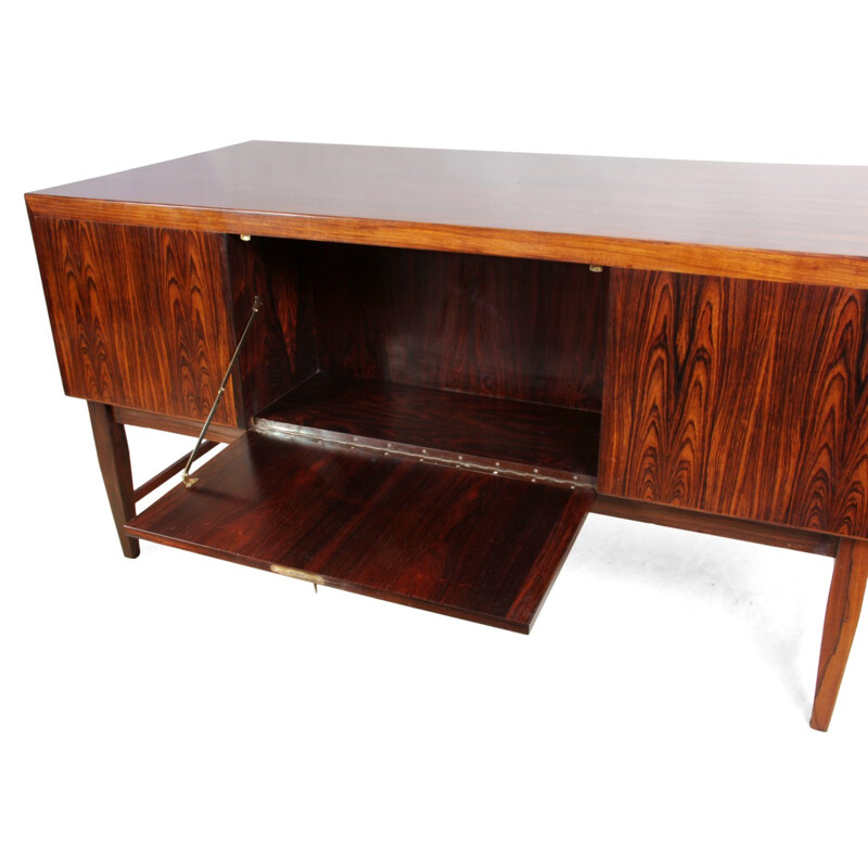 Danish brown rosewood desk - 1960s