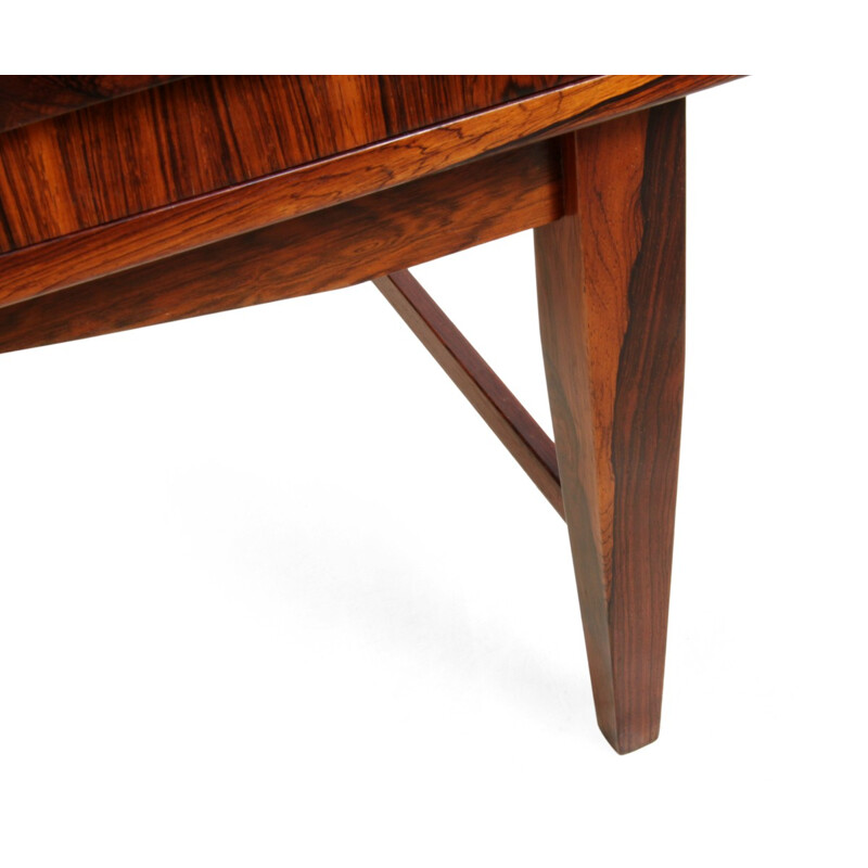 Danish brown rosewood desk - 1960s