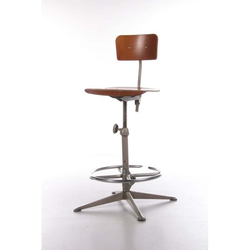 Chaise à dessin industrielle vintage par Friso Kramer pour Ahrend, 1960
