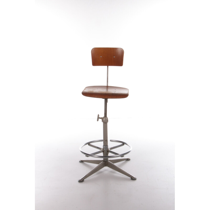 Silla de dibujo industrial vintage de Friso Kramer para Ahrend, 1960