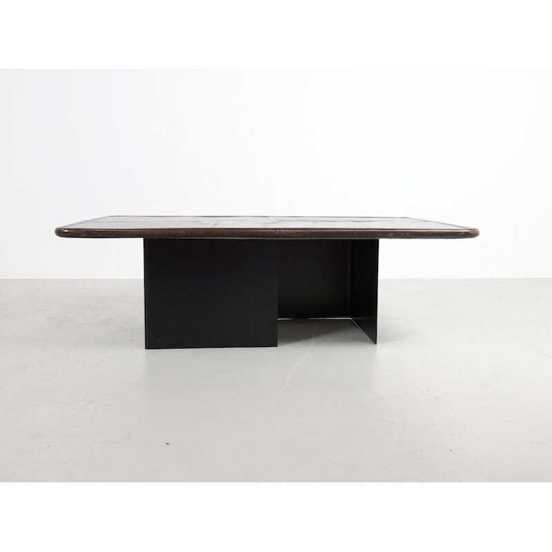 Slate coffee table, Paul KINGMA - 1993