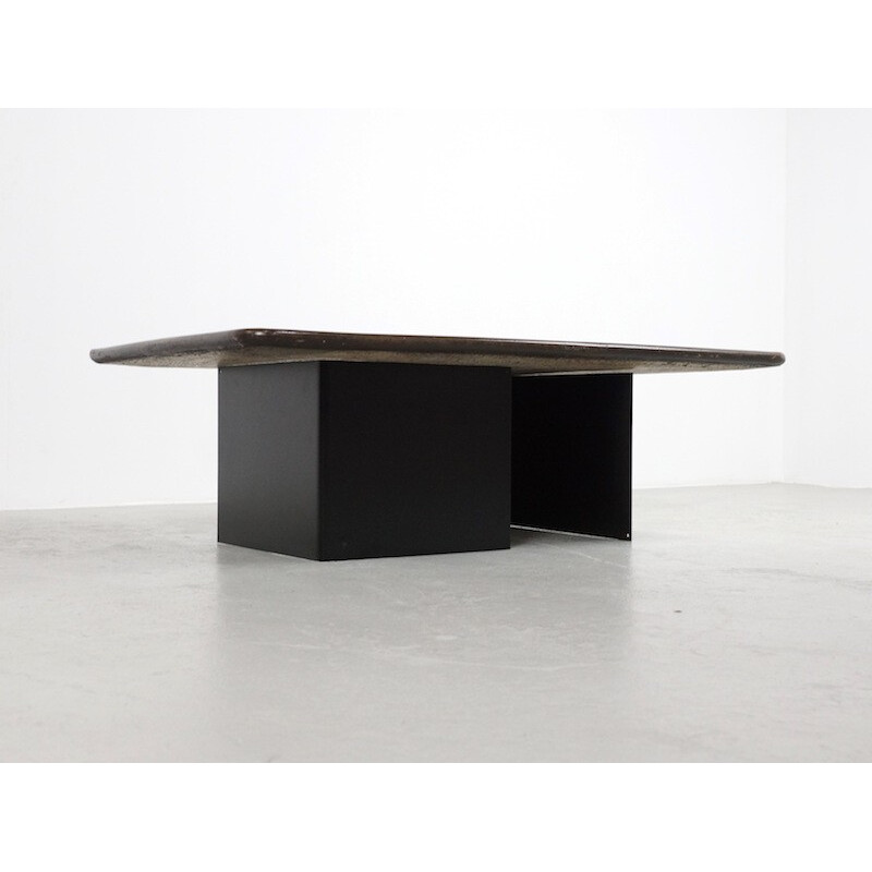 Slate coffee table, Paul KINGMA - 1993