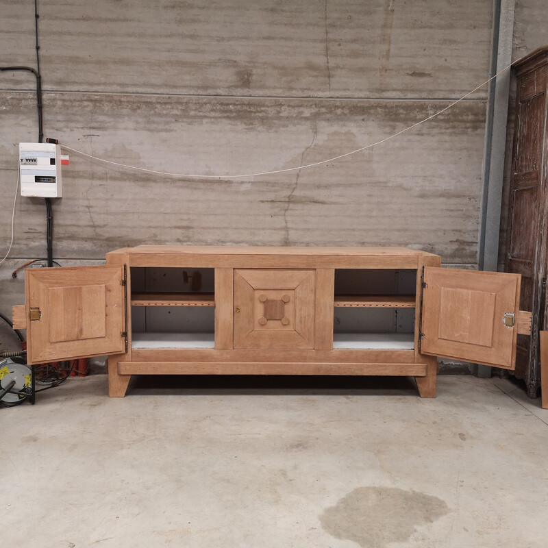 Vintage Art Deco manor house sideboard by Charles Dudouyt, 1940