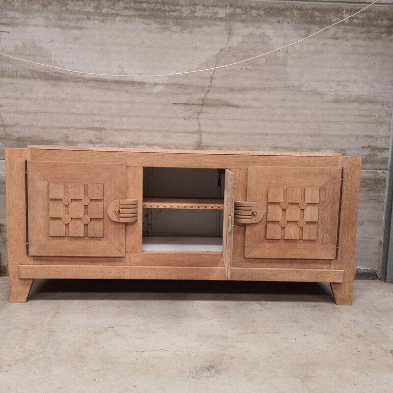 Vintage Art Deco manor house sideboard by Charles Dudouyt, 1940