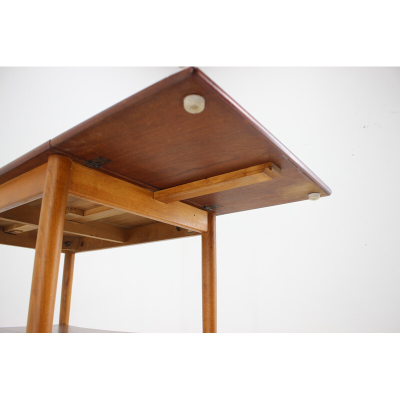 Mesa de centro vintage de teca y madera de roble de Borge Mogensen para Soborg Mobelfabric ,Dinamarca años 60