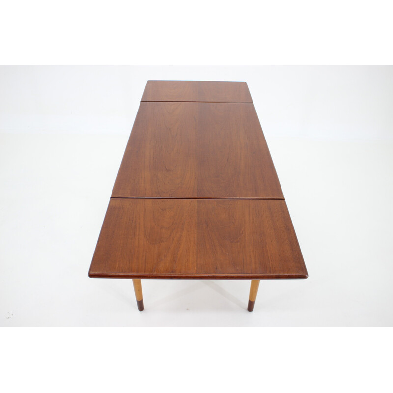 Tavolino vintage in teak e quercia di Borge Mogensen per Soborg Mobelfabric, Danimarca 1960