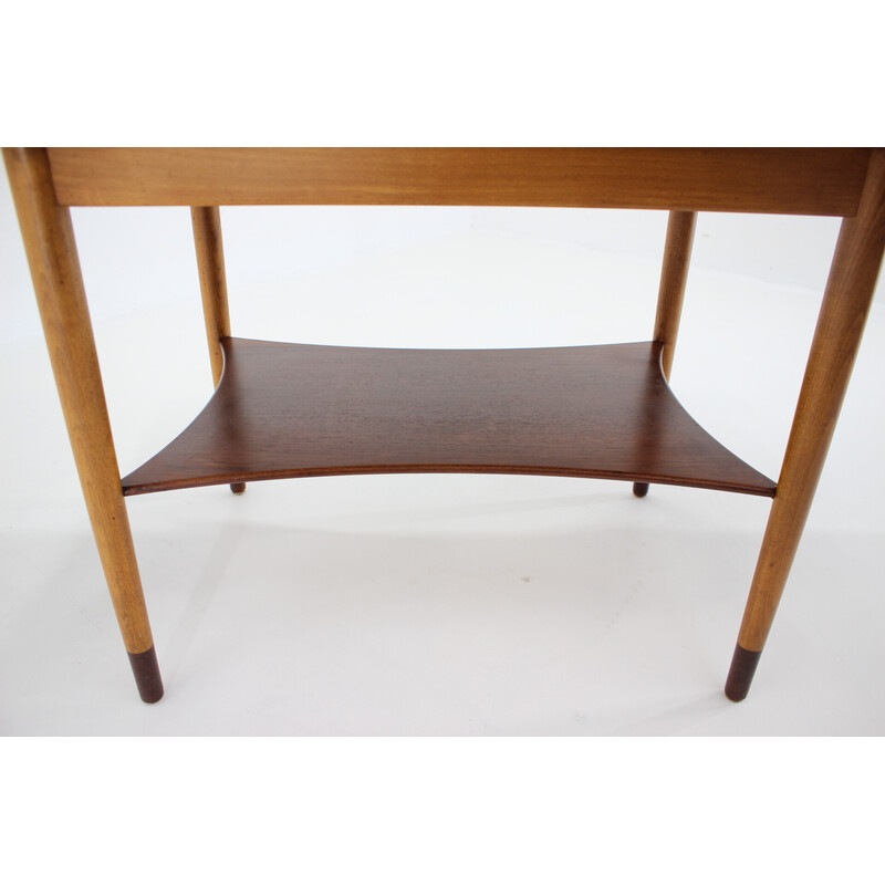 Vintage teak and oakwood coffee table by Borge Mogensen for Soborg Mobelfabric ,Denmark 1960s