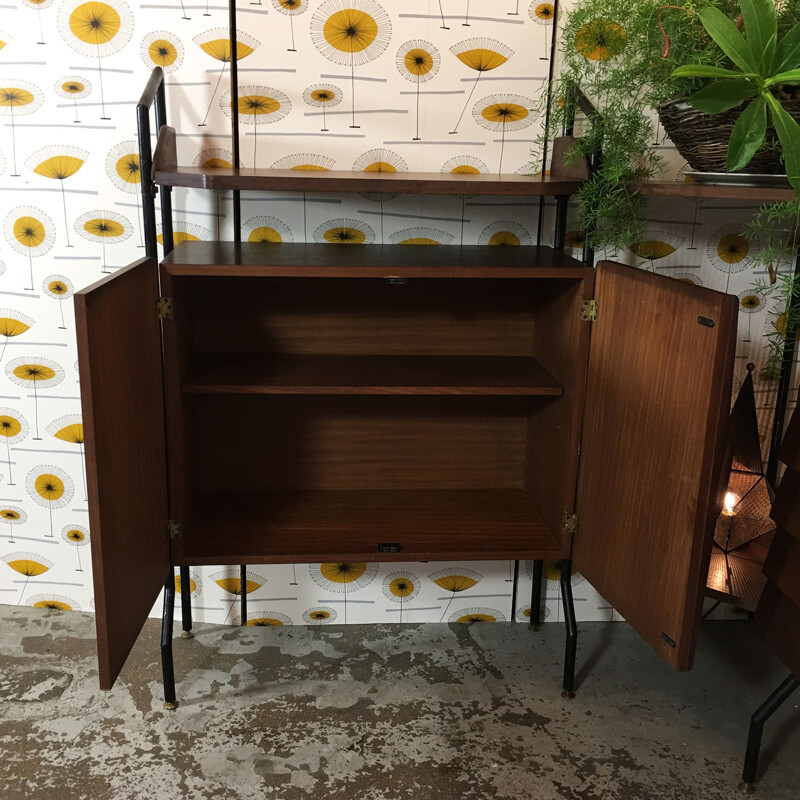 Italian modular corner shelve unit - 1960s