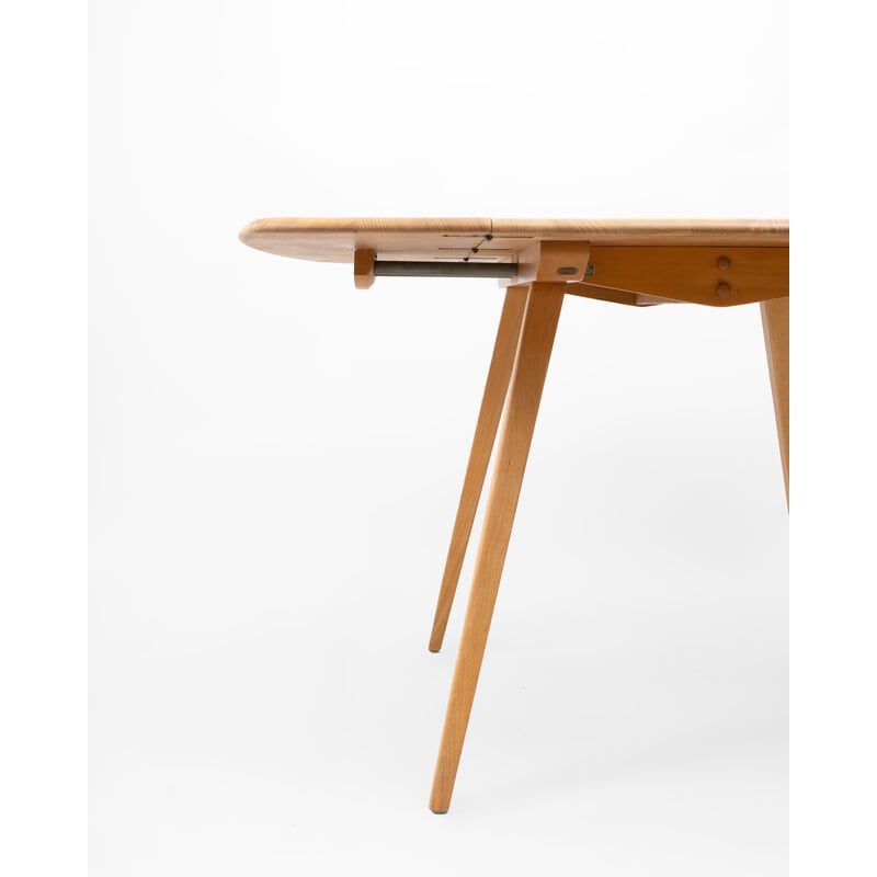 Table pliante vintage en bois d'orme et en bois de hêtre par Lucian Ercolani pour Ercol, UK 1960