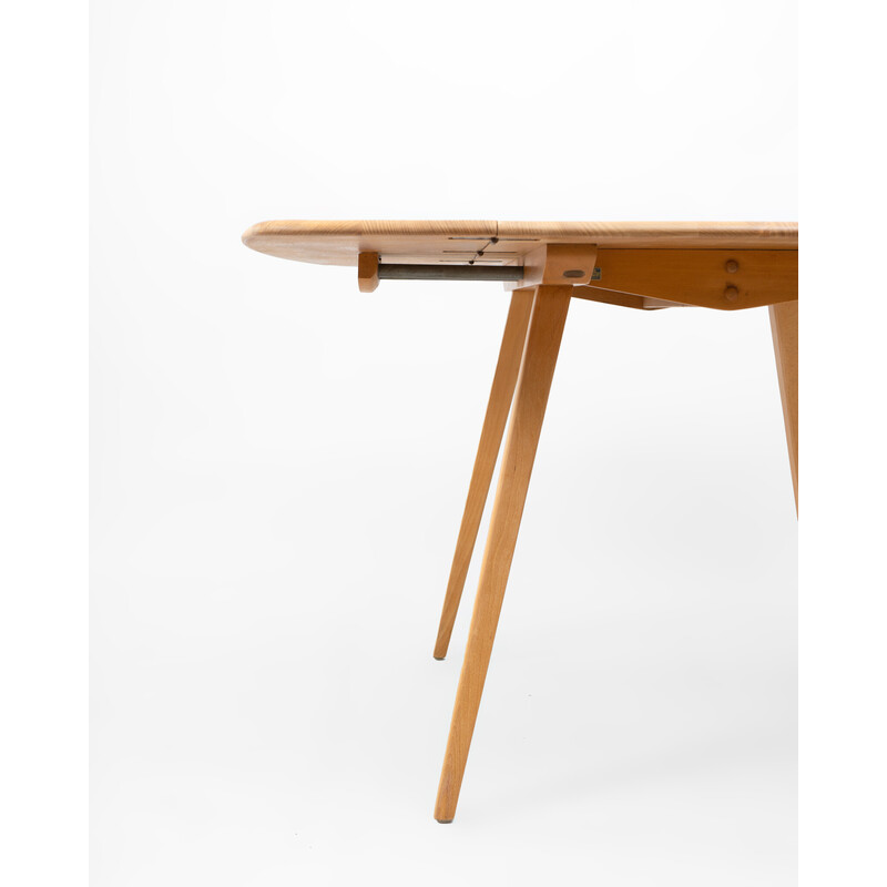 Vintage foldable dining table in elmwood and beechwood by Lucian Ercolani for Ercol, UK 1960s