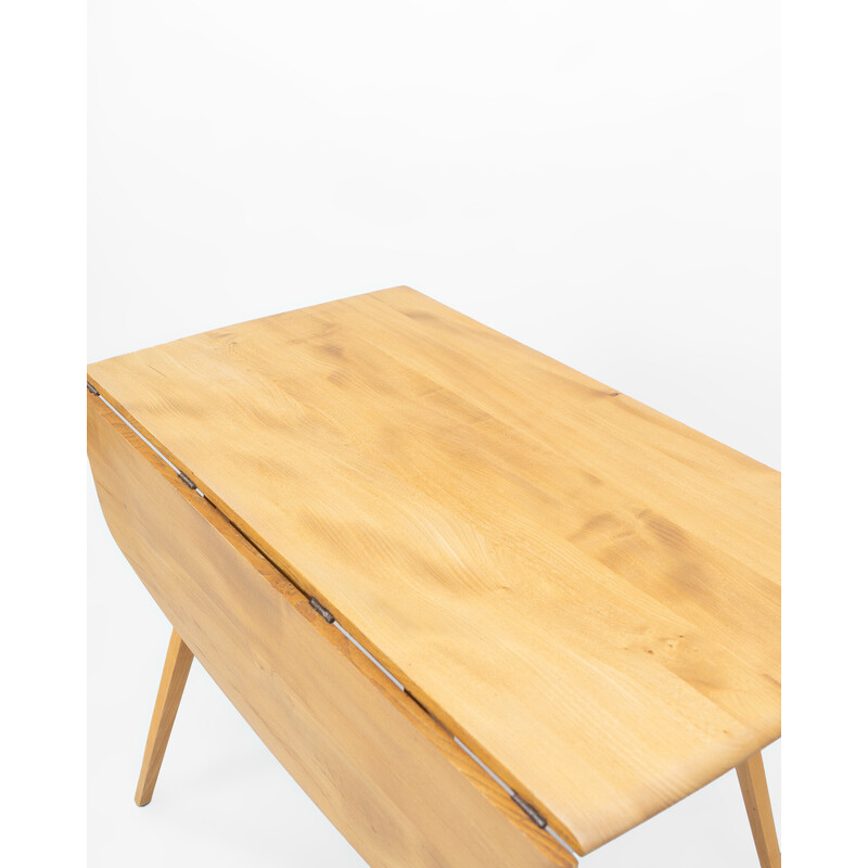 Vintage foldable dining table in elmwood and beechwood by Lucian Ercolani for Ercol, UK 1960s