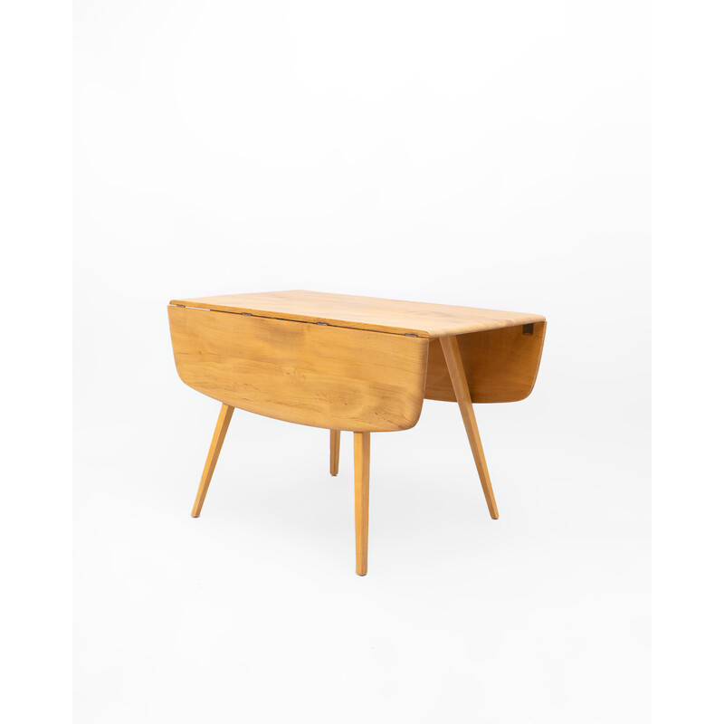 Mesa plegable vintage de olmo y madera de haya de Lucian Ercolani para Ercol, Reino Unido 1960