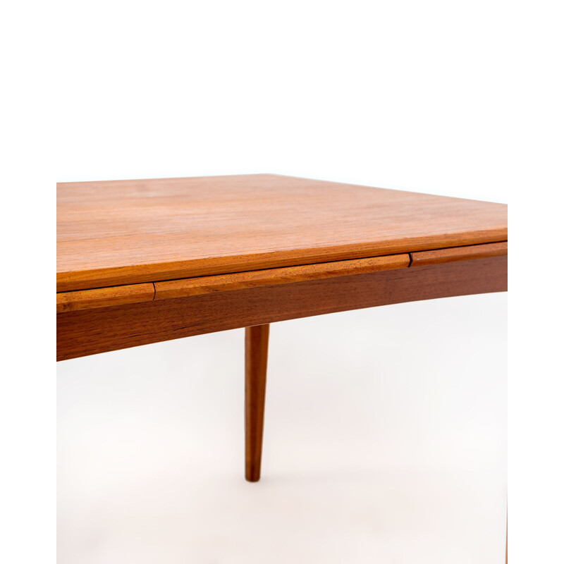 Mid century Danish extendable table in teak, Denmark 1960