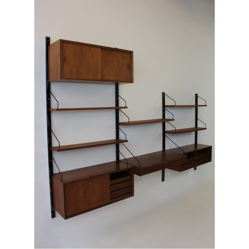 Cado teak wall unit, Poul CADOVIUS - 1960s