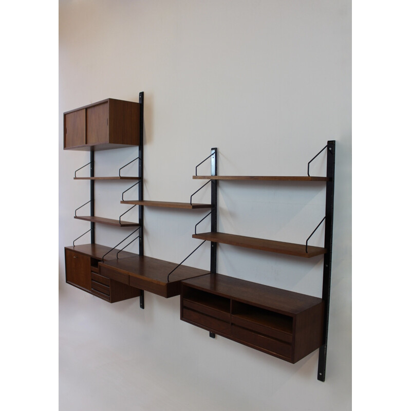 Cado teak wall unit, Poul CADOVIUS - 1960s