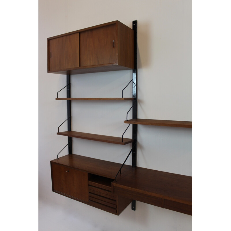 Cado teak wall unit, Poul CADOVIUS - 1960s