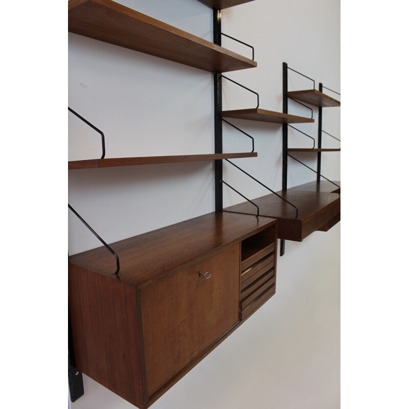 Cado teak wall unit, Poul CADOVIUS - 1960s