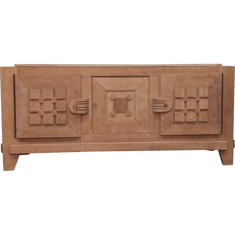 Vintage Art Deco manor house sideboard by Charles Dudouyt, 1940