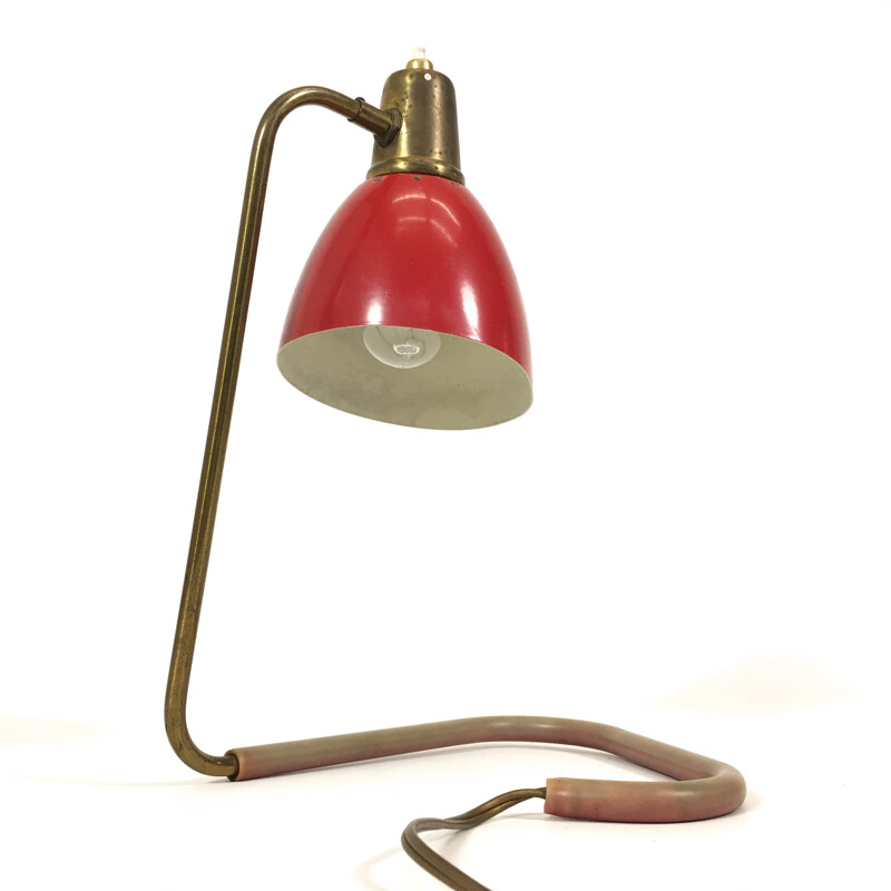 Mid-century articulated bedside lamp, Jean Boris LACROIX - 1950s