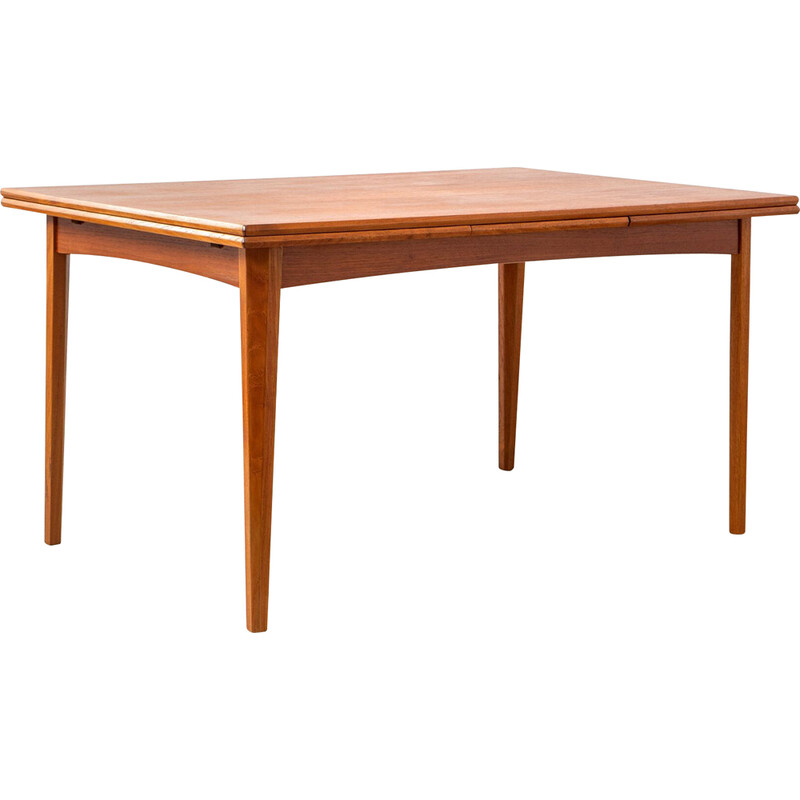 Vintage Deense teakhouten tafel, Denemarken 1960