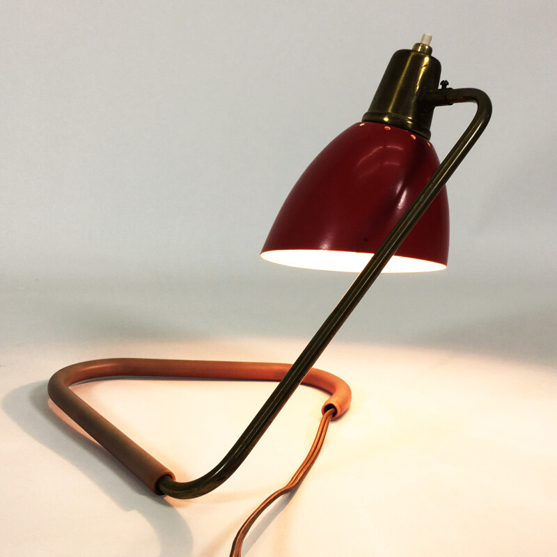 Mid-century articulated bedside lamp, Jean Boris LACROIX - 1950s