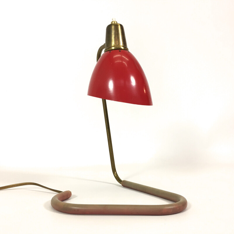 Mid-century articulated bedside lamp, Jean Boris LACROIX - 1950s