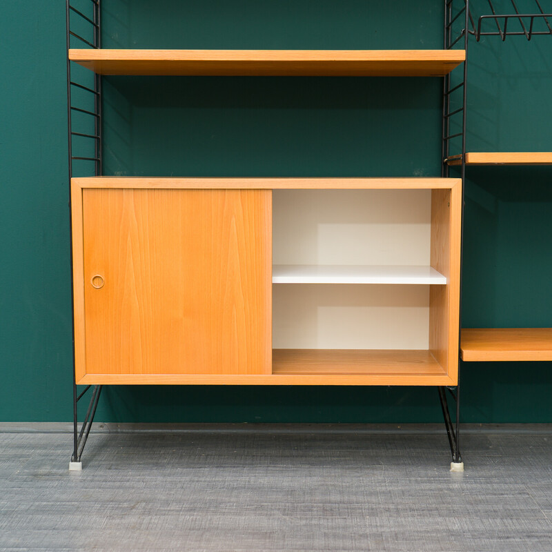 Vintage modular String shelving system by Nisse Strinning, Sweden 1960s