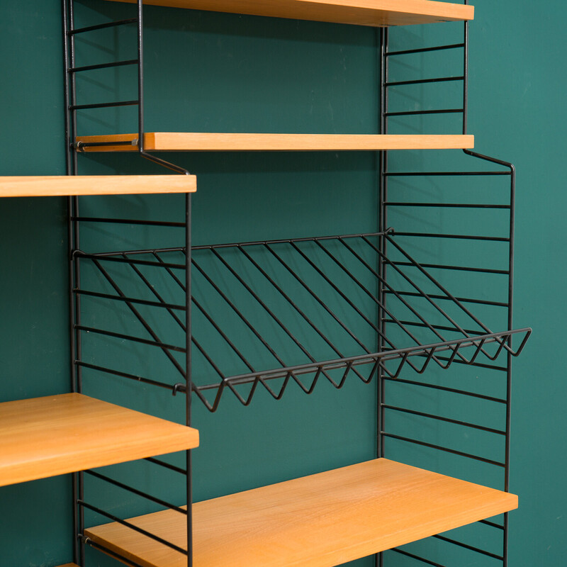 Vintage modular String shelving system by Nisse Strinning, Sweden 1960s