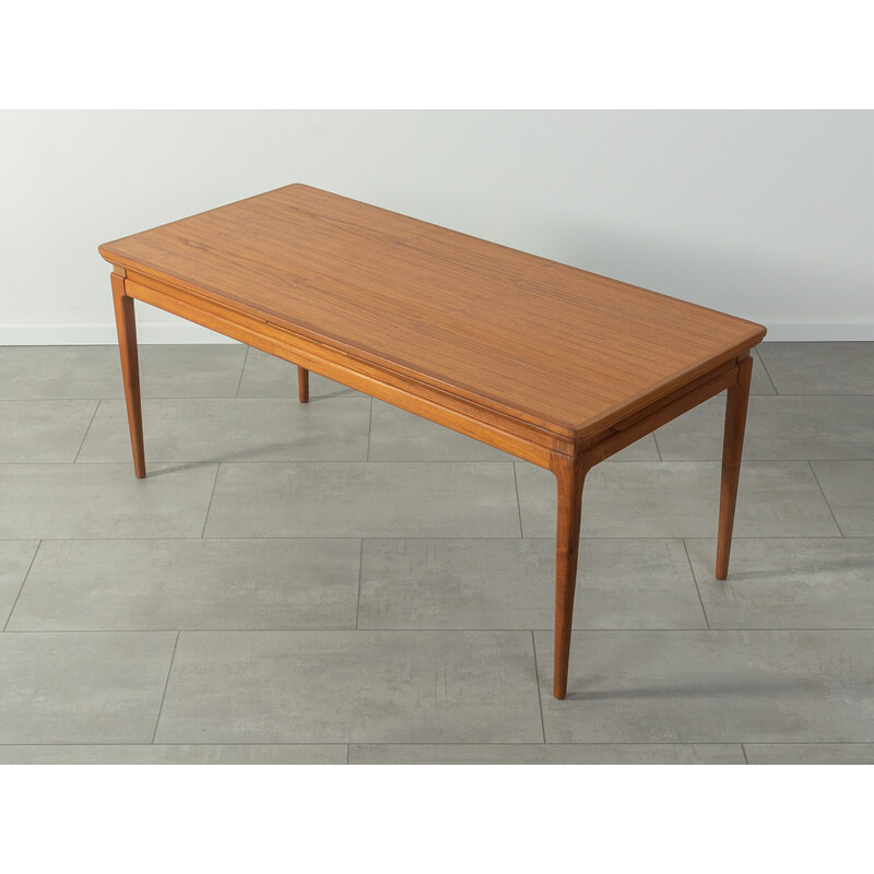 Vintage teak extendable coffee table, Denmark 1960s