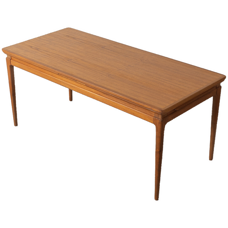 Vintage teak extendable coffee table, Denmark 1960s