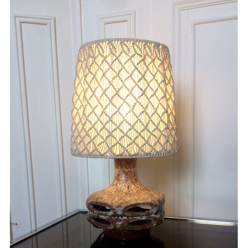 Vintage keramische lamp, West-Duitsland 1970