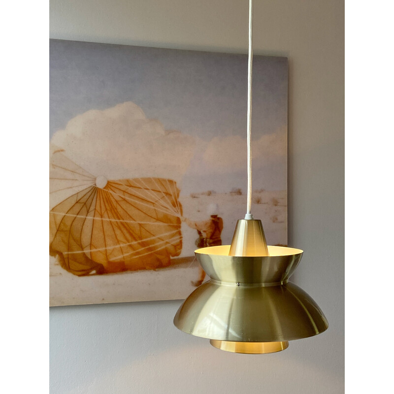 Vintage metal pendant lamp model Søværnspendel by Jørn Utzon for Nordisk Solar, Denmark