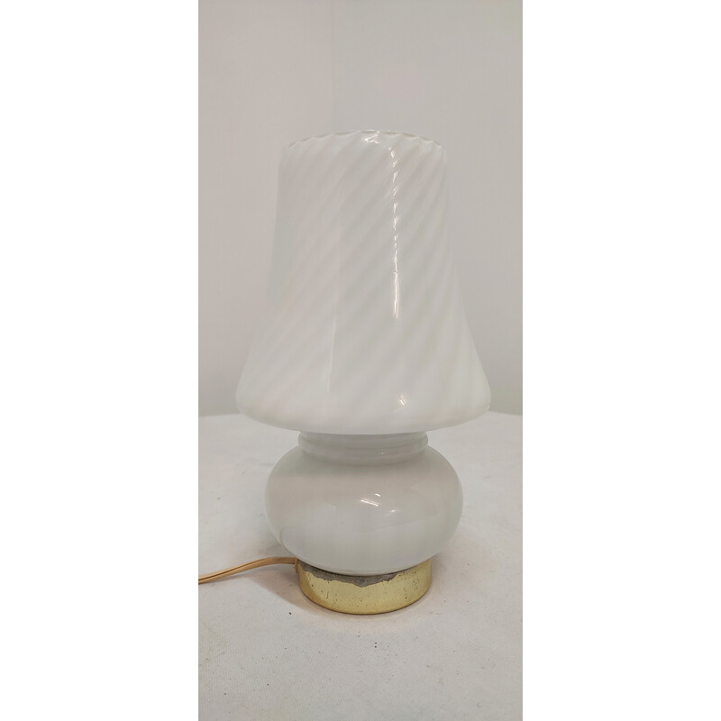 Vintage-Tischlampe in Pilzform aus Muranoglas, Italien 1970