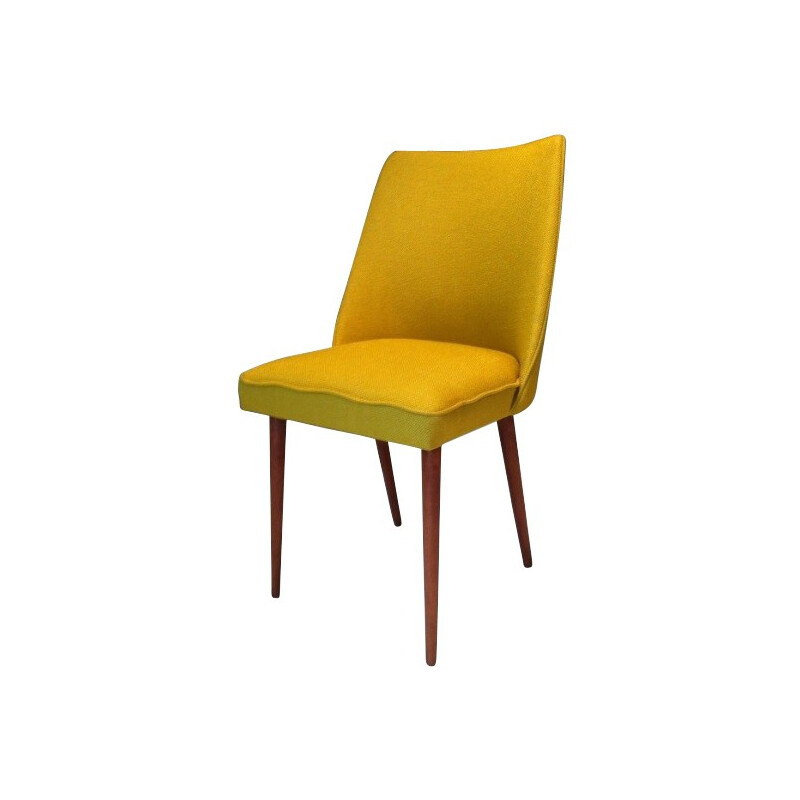 Chaise vintage jaune - années 70