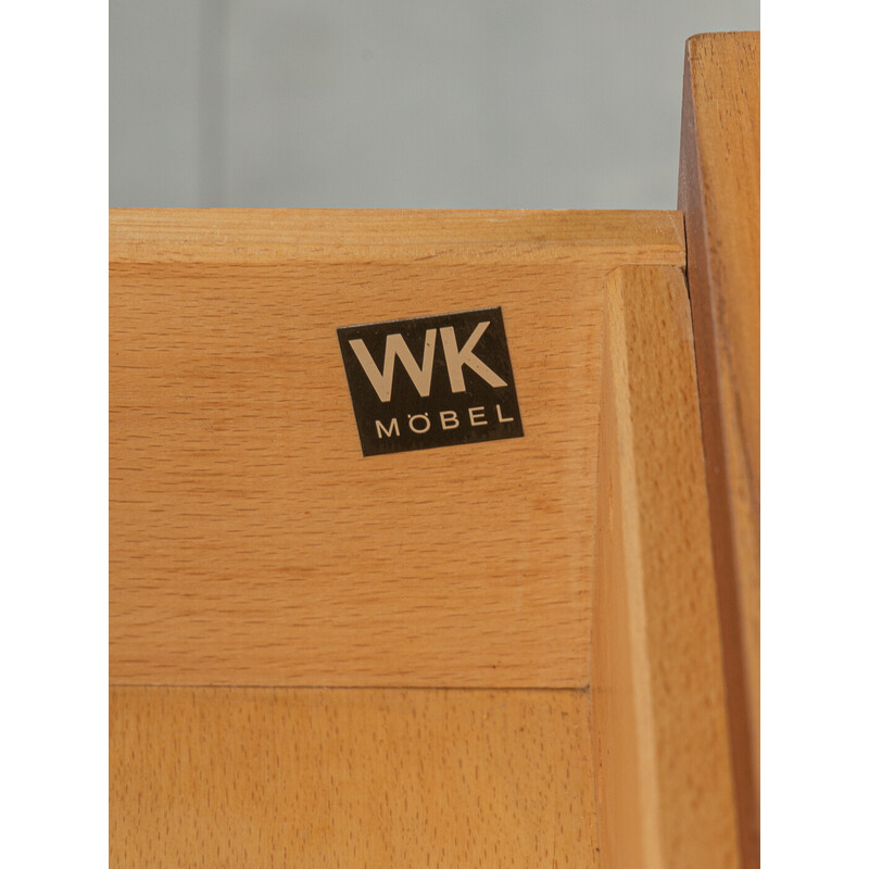 Vintage teak veneer chest of drawers by Wk Möbel, Germany 1960s
