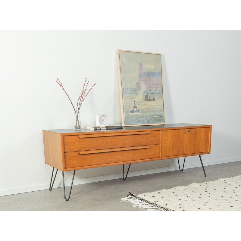 Vintage teak veneer chest of 2 drawers by Wk Möbel, Germany 1960s